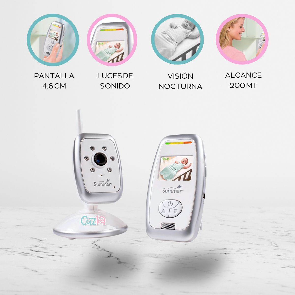 SUMMER INFANT - Monitor con Video «SURE SIGTH»