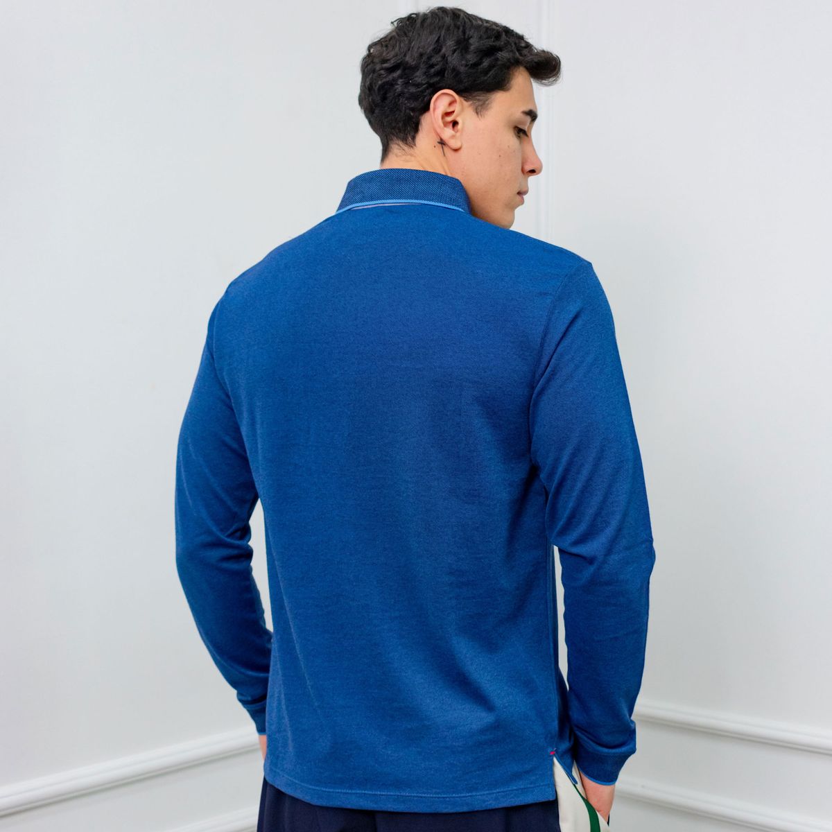 A VANTGARDESTYLE - POLO BOX REGULAR FIT CABALLERO ML - PIQUE LYCRADO