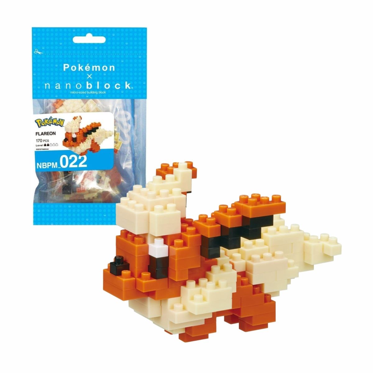 POKEMON - Pokemon Nanoblock Flareon 170 Piezas