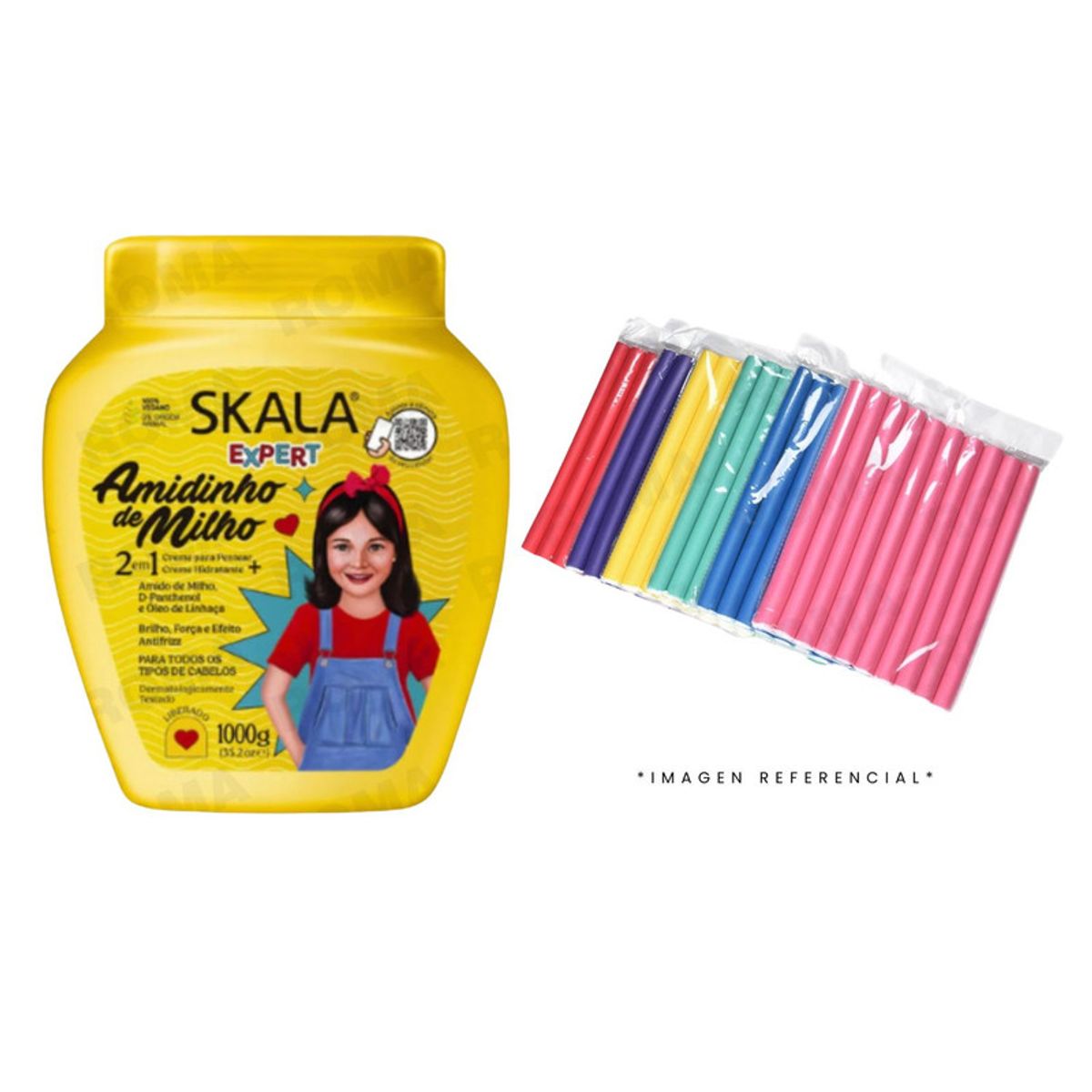 SKALA - CREMA TRATAMIENTO CAPILAR AMIDINHO DE MILHO KIDS + REGALO RULERO