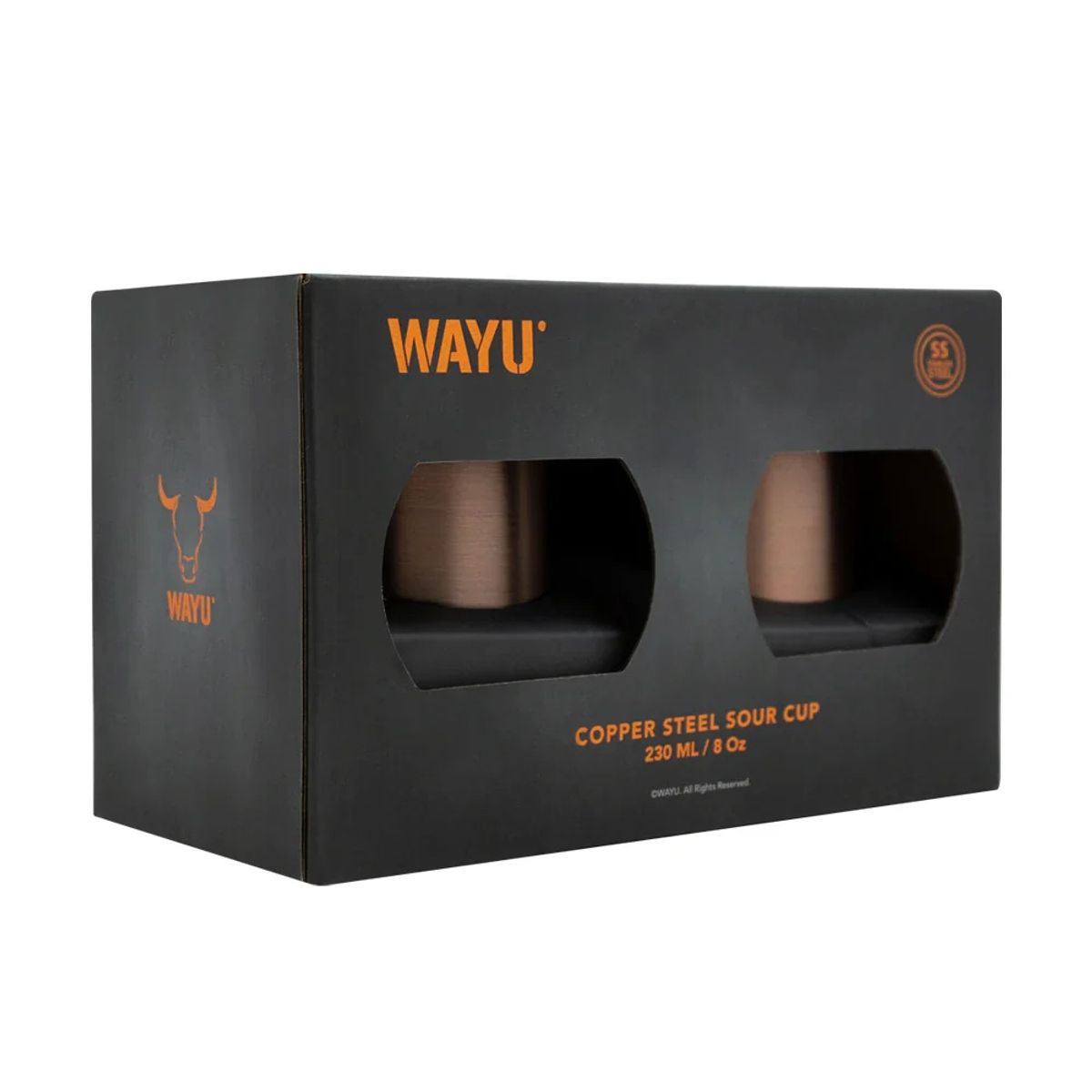 WAYU - SET 2 VASOS APERITIVO COPPER LINE WAYU