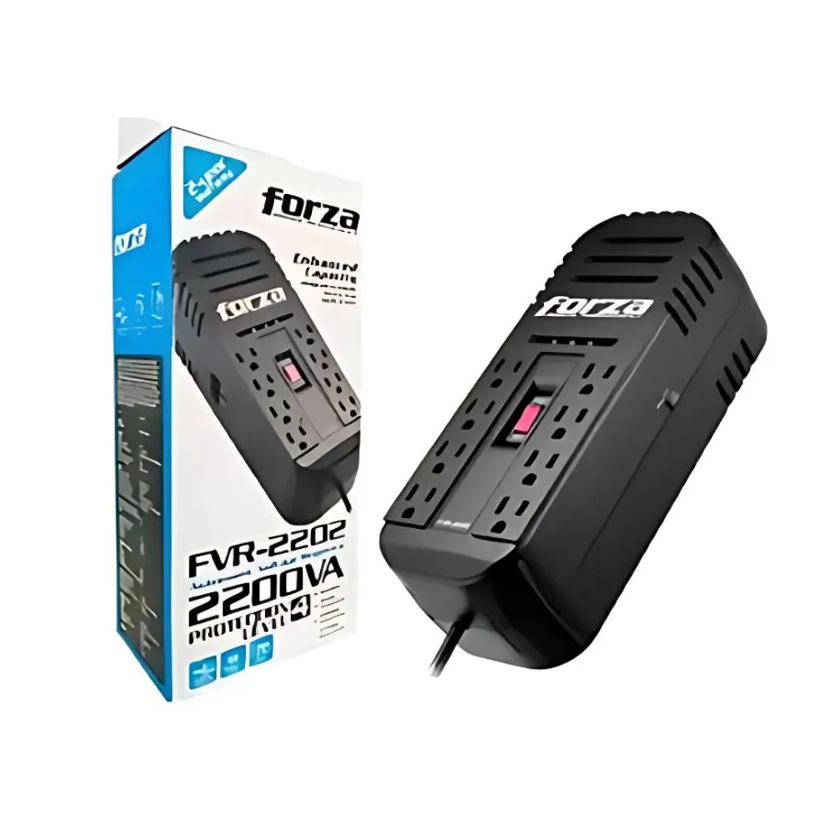 FORZA - Estabilizador Forza Fvr-2202 2200va 1100w 8tomas