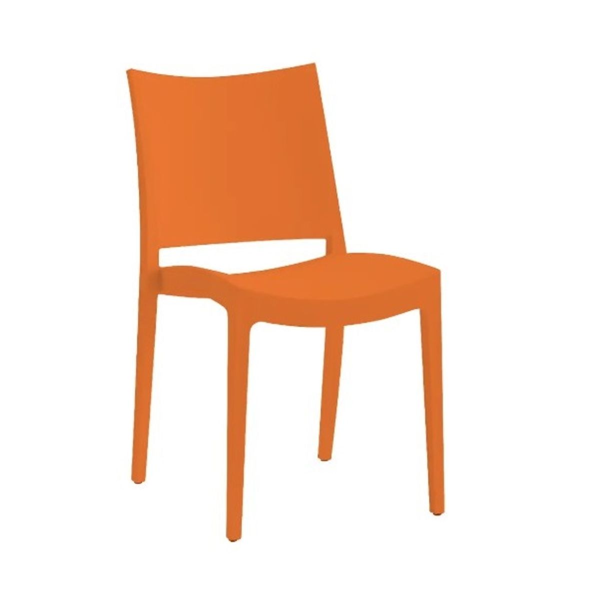 GENERICO - SILLA COMEDOR TERRAZA - KIRO NARANJA