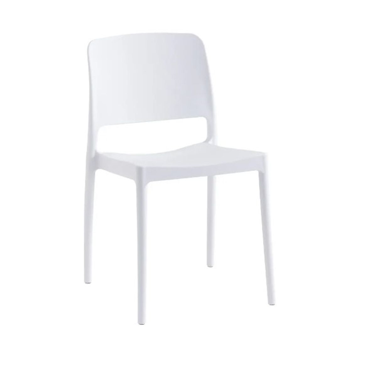 GENERICO - SILLA COMEDOR TERRAZA  - HAPPY BLANCO