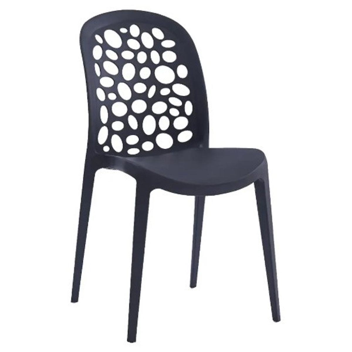 GENERICO - SILLA COMEDOR TERRAZA - BURBUJA NEGRO