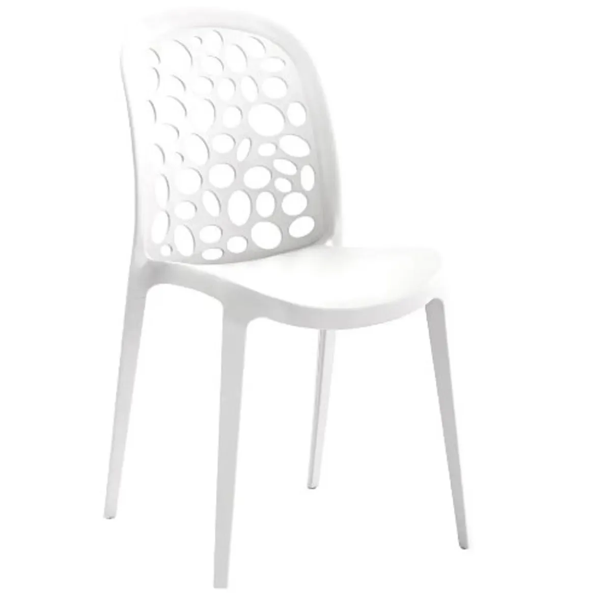 GENERICO - SILLA COMEDOR TERRAZA - BURBUJA BLANCO