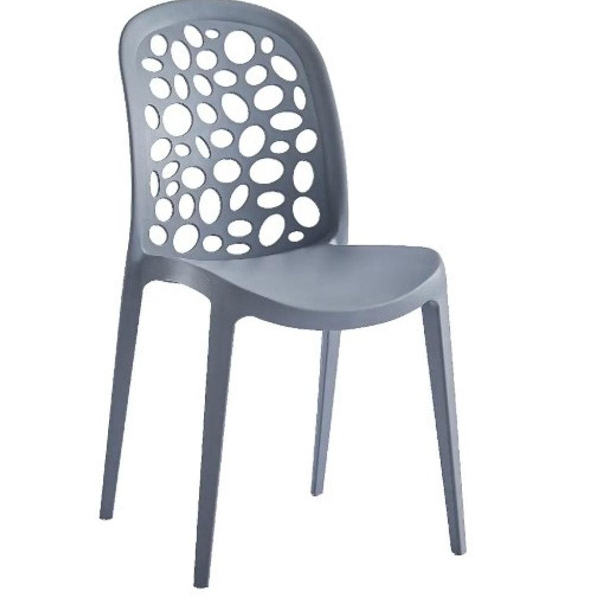 GENERICO - SILLA COMEDOR TERRAZA - BURBUJA GRIS