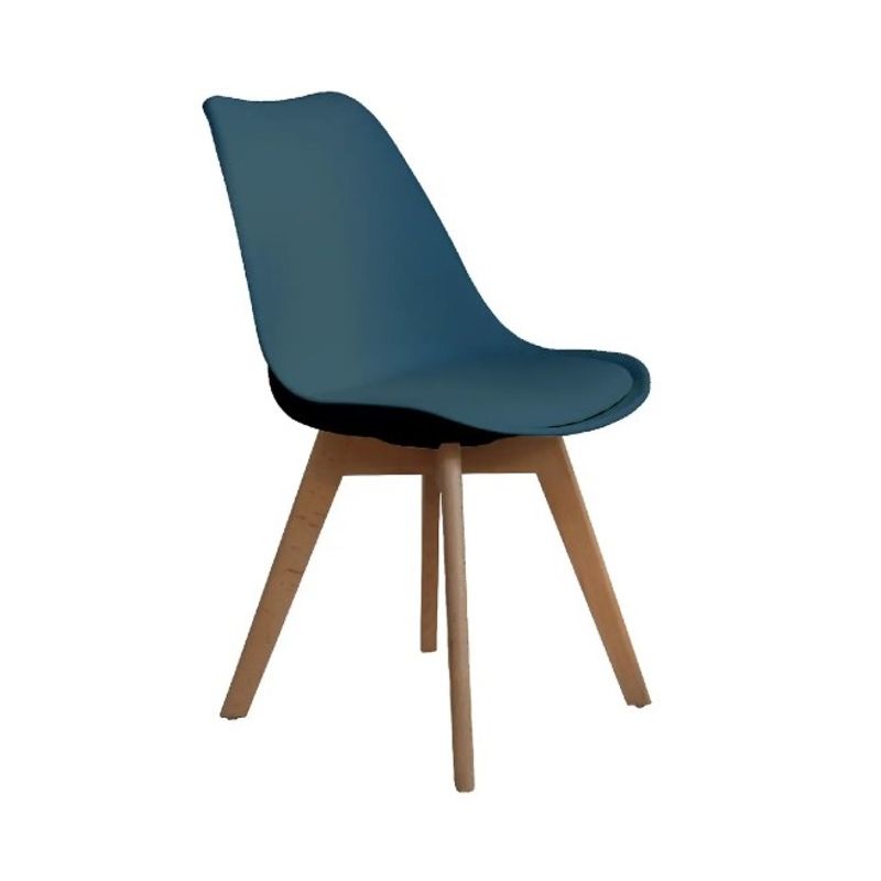 GENERICO - SILLA COMEDOR TERRAZA OV-EMA ASIENTO TAPIZADO EN CUERO