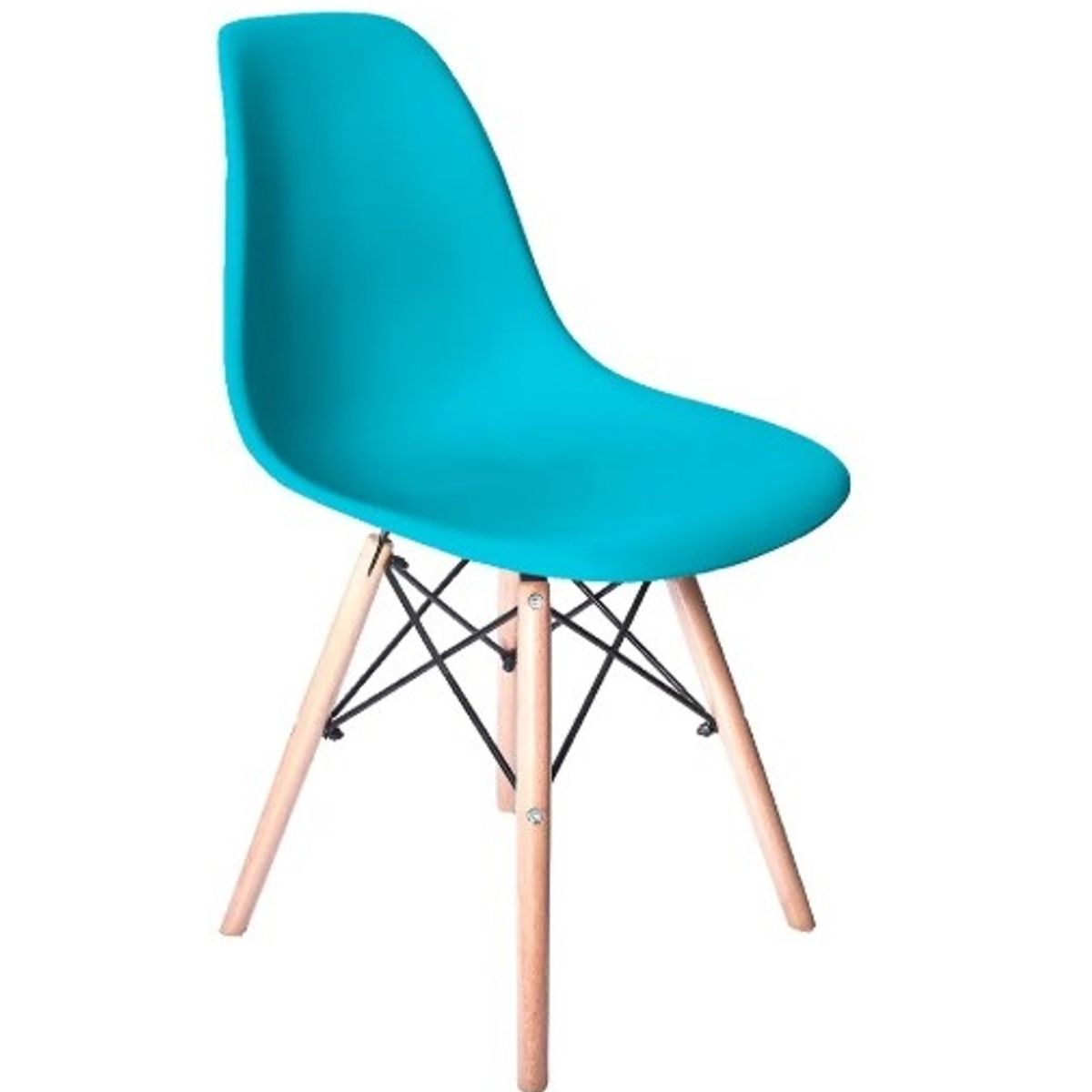 GENERICO - SILLA COMEDOR TERRAZA - EAMES TURQUESA