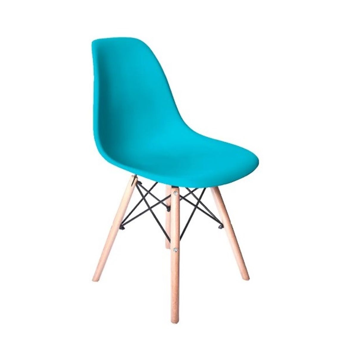 GENERICO - SILLA COMEDOR TERRAZA - EAMES TURQUESA