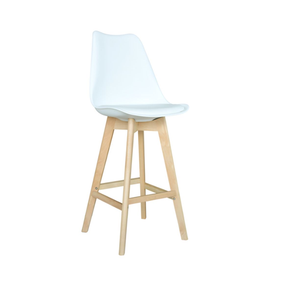 GENERICO - SILLA DE BAR CAJERA - EMA BLANCO