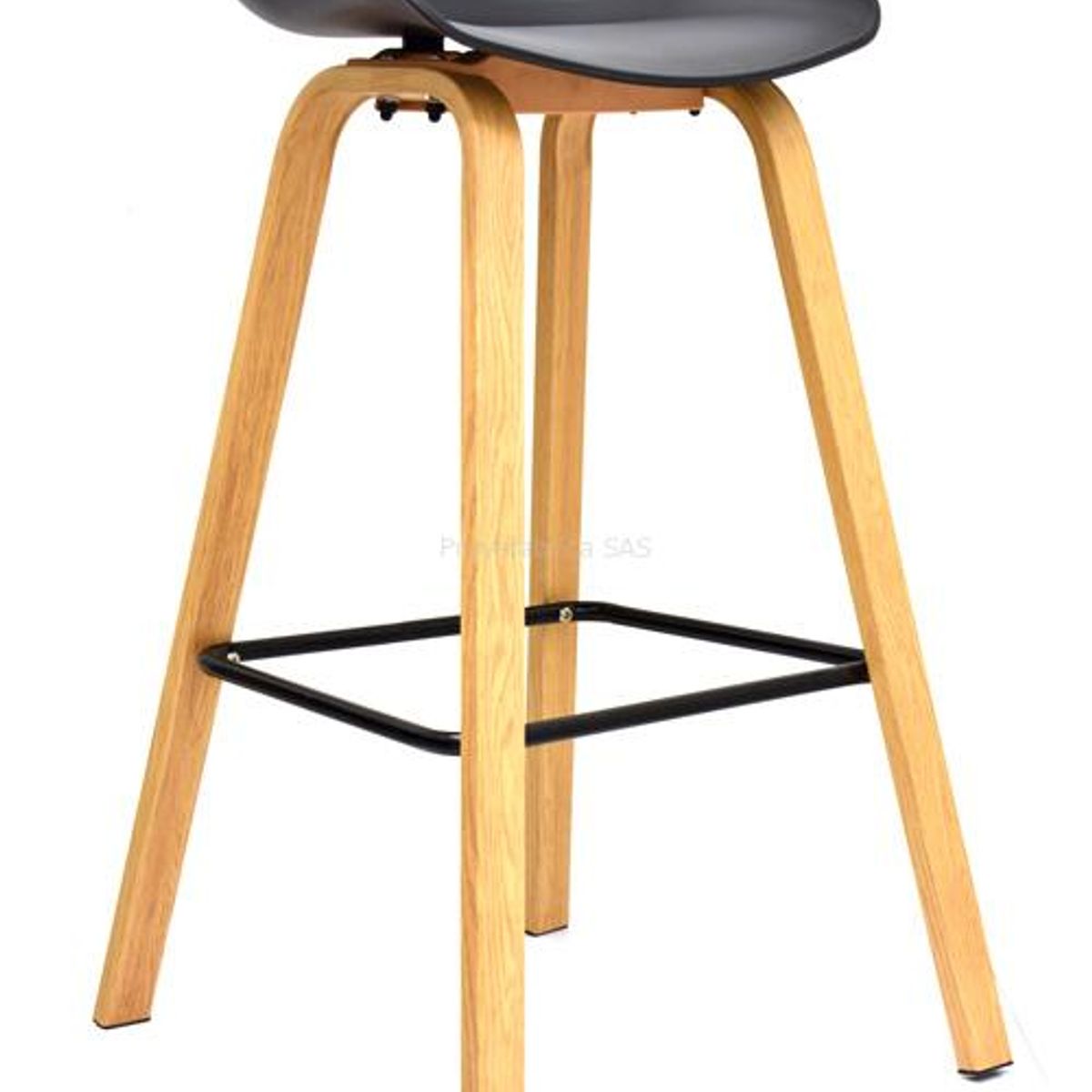 GENERICO - SILLA DE BAR CAJERA - MISURI NEGRO