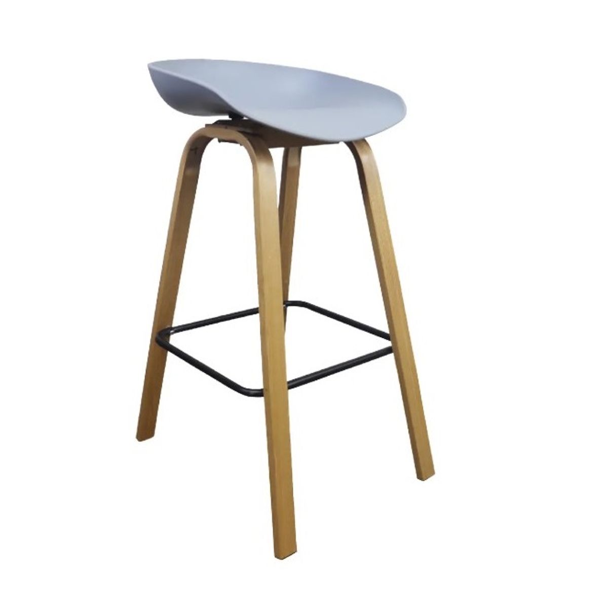 GENERICO - SILLA DE BAR CAJERA - MISURI GRIS