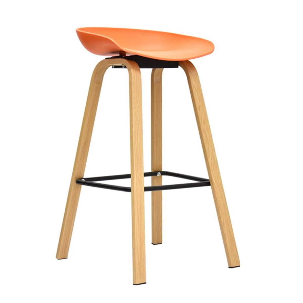 GENERICO - SILLA DE BAR CAJERA - MISURI NARANJA