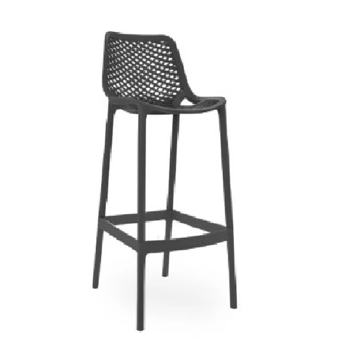 GENERICO - SILLA DE BAR CAJERA - BERLIN NEGRO