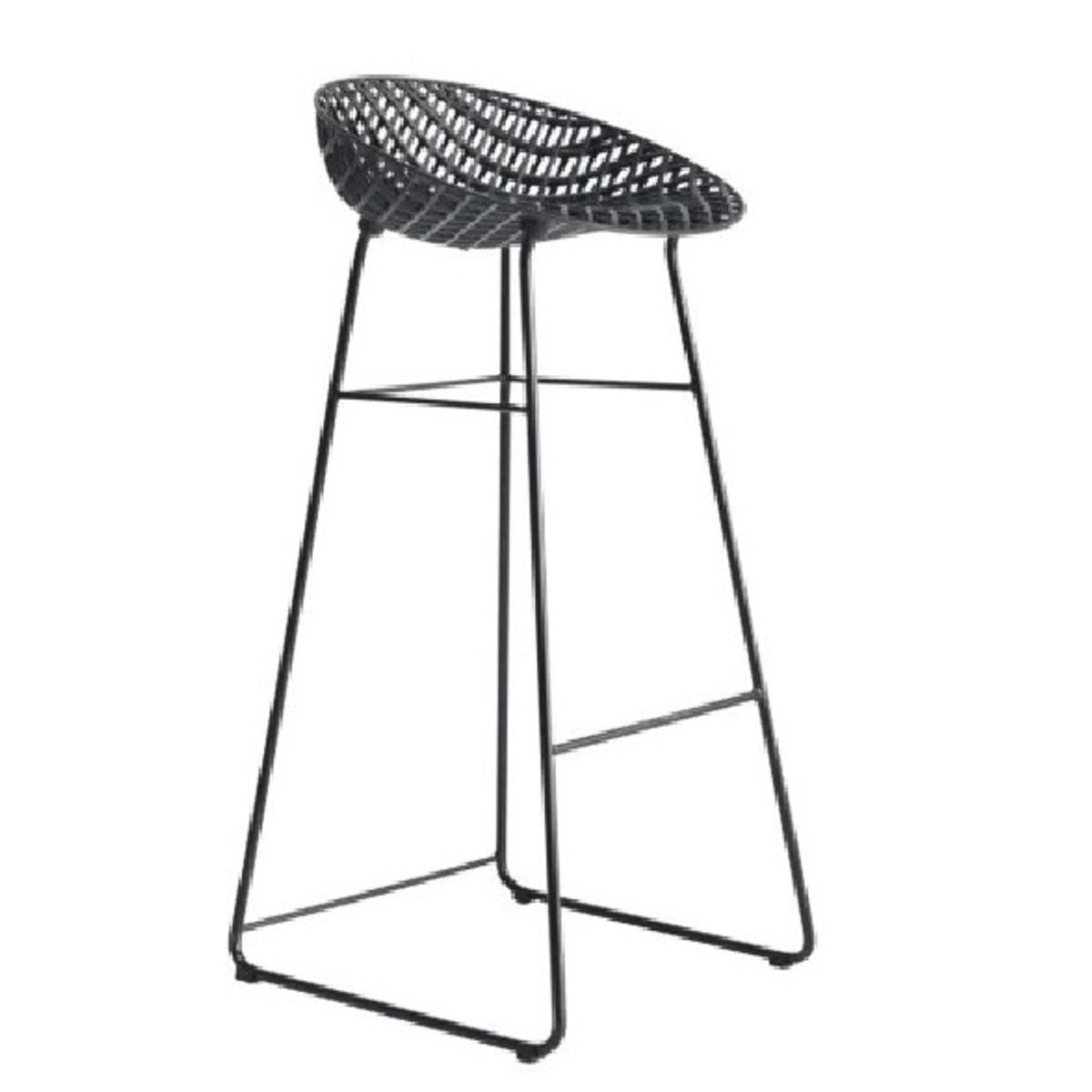 GENERICO - SILLA DE BAR CAJERA - SINKA NEGRO