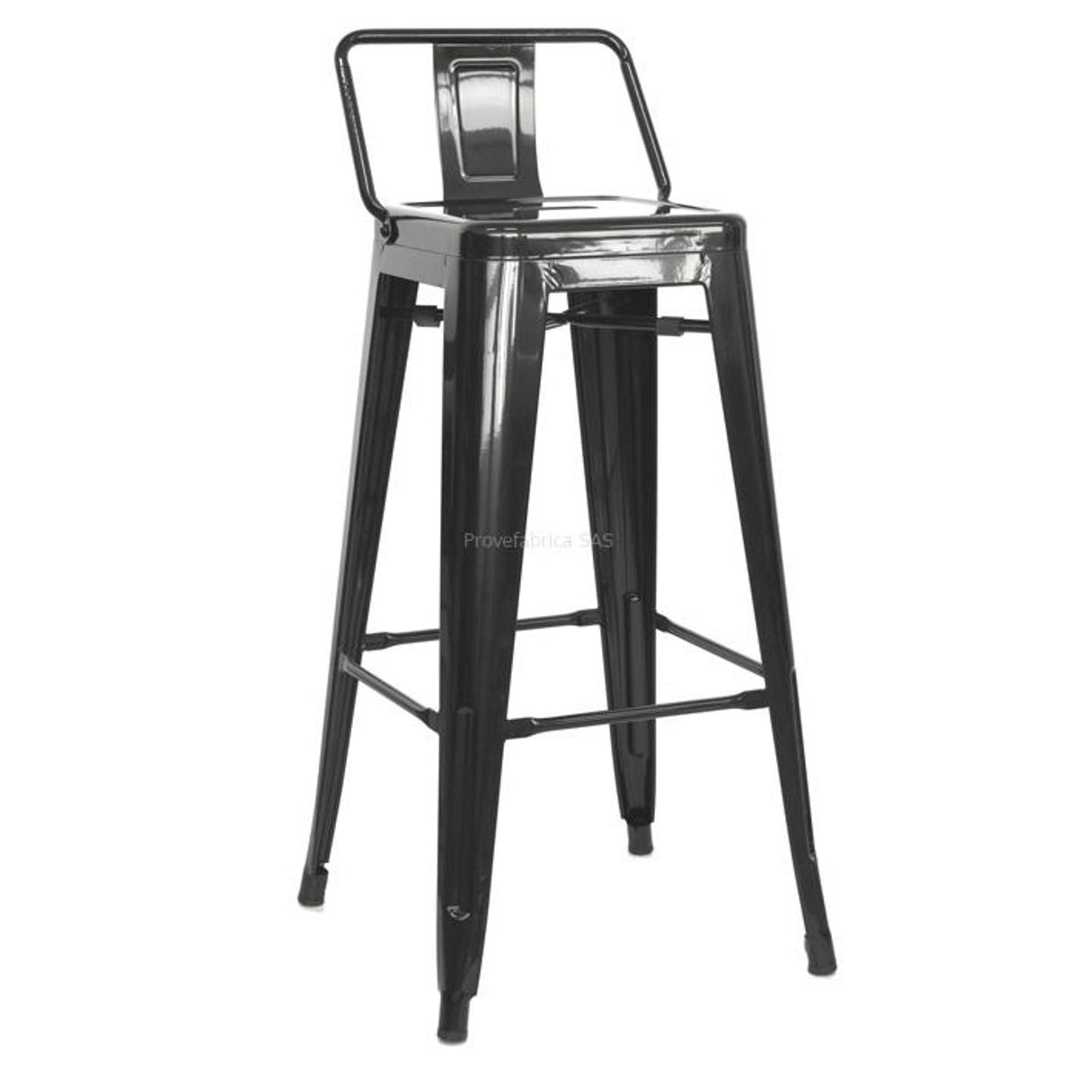 GENERICO - SILLA DE BAR CAJERA - CLOE CR NEGRO