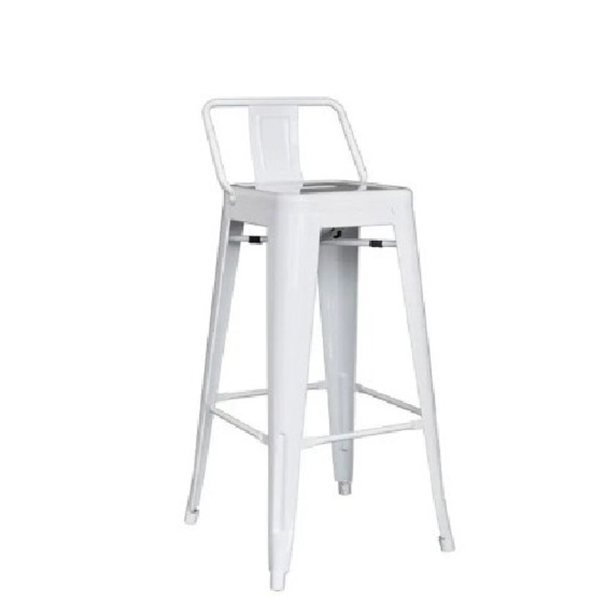 GENERICO - SILLA DE BAR CAJERA - CLOE CR BLANCO