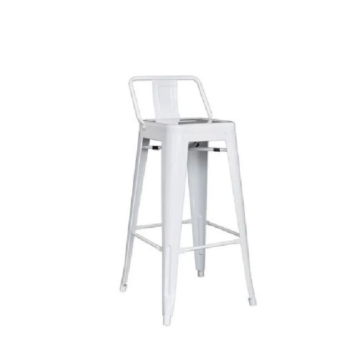 GENERICO - SILLA DE BAR CAJERA - CLOE CR BLANCO