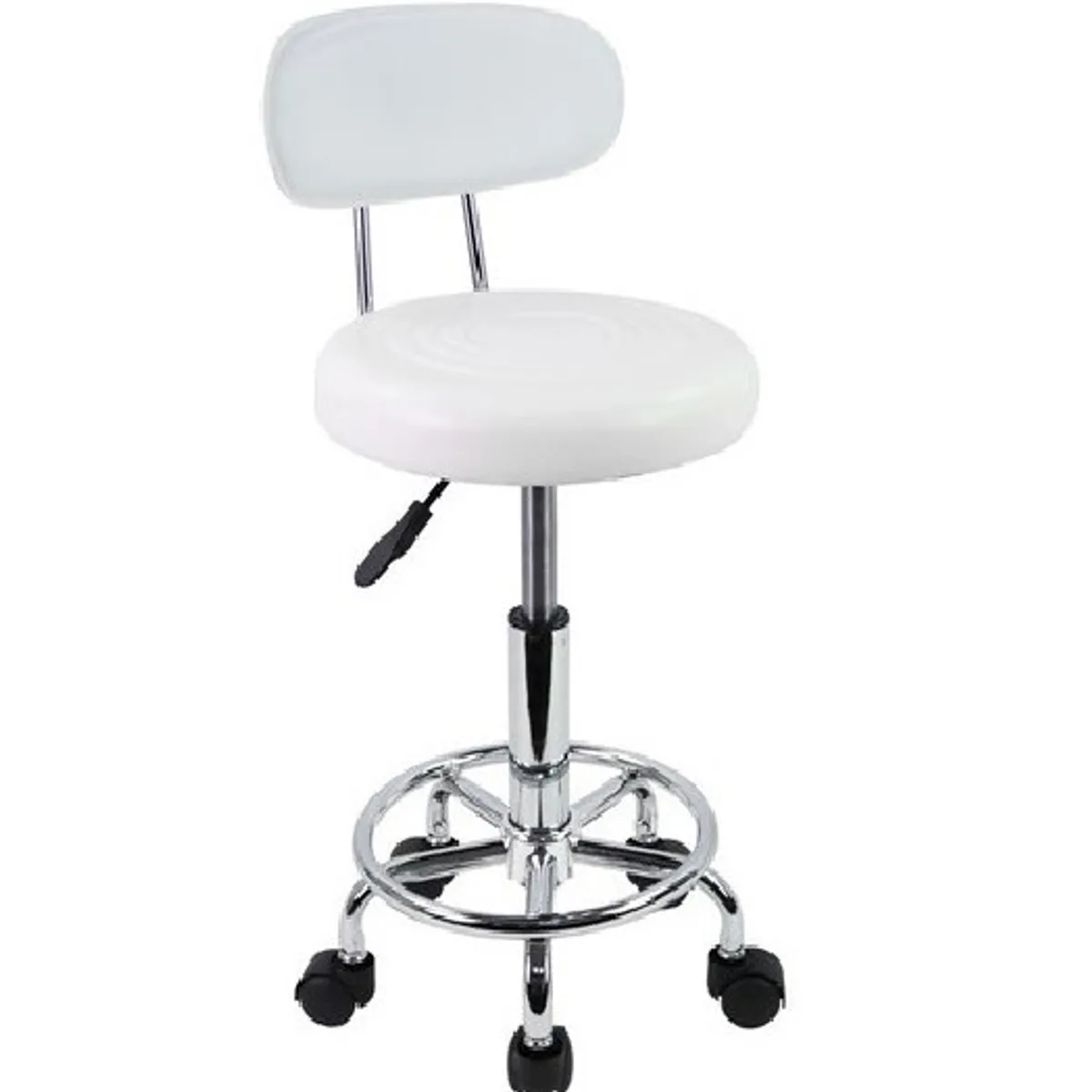 GENERICO - SILLA DE BAR GIRATORIA - WORK CR BLANCO