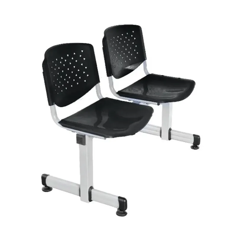 GENERICO - SILLA DE ESPERA TANDEM - PRISMA 2 NEGRO