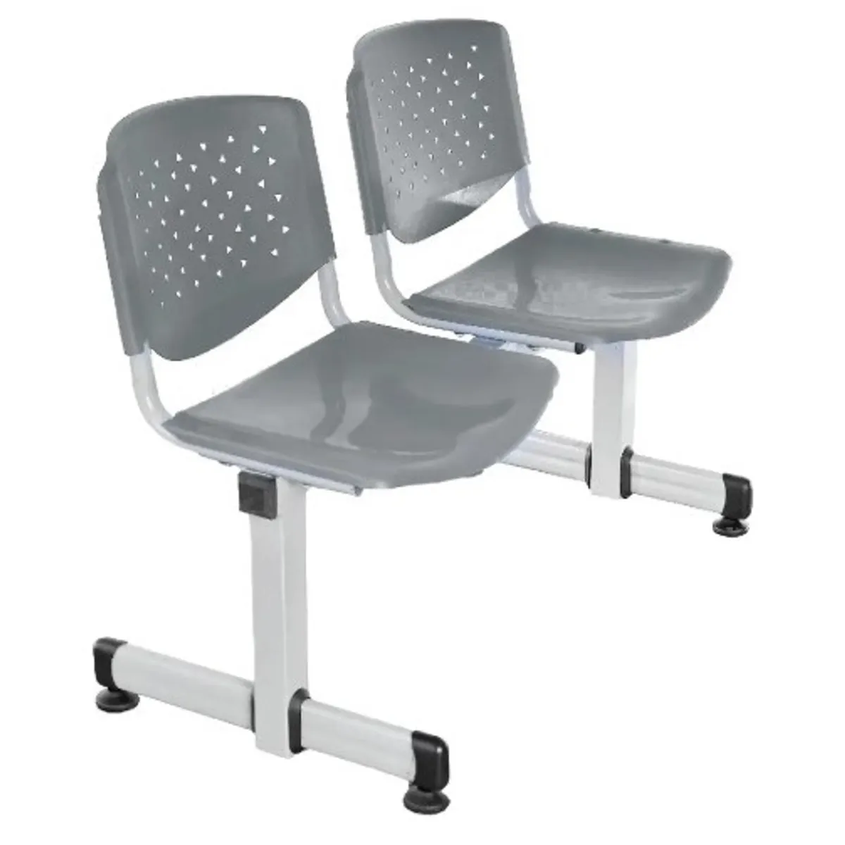 GENERICO - SILLA DE ESPERA TANDEM - PRISMA 2 GRIS