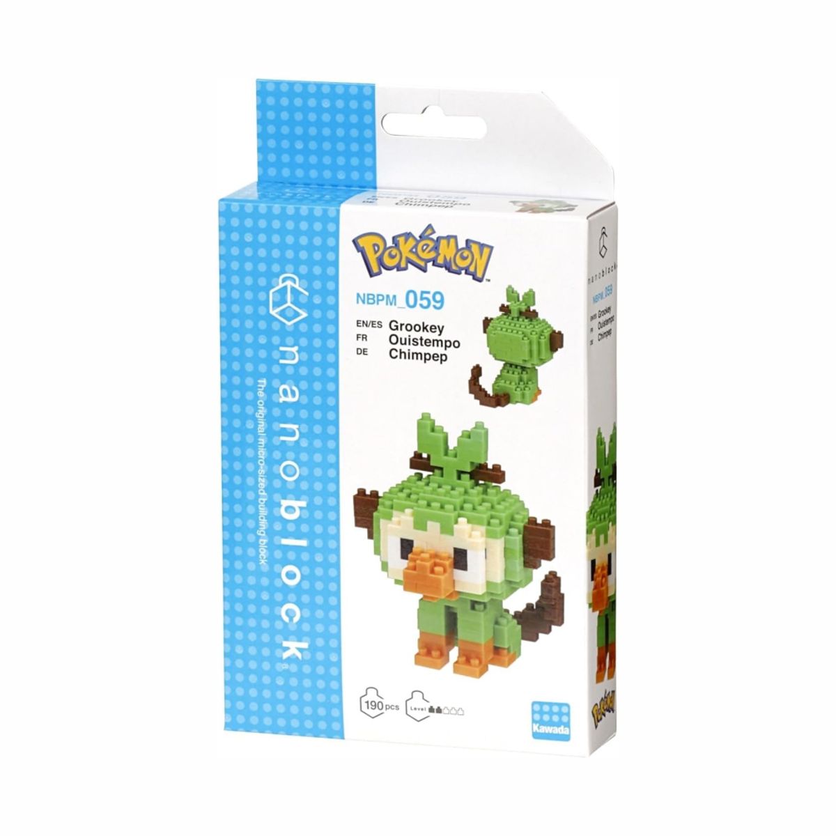 POKEMON - Pokemon Nanoblock Grookey 190 Piezas