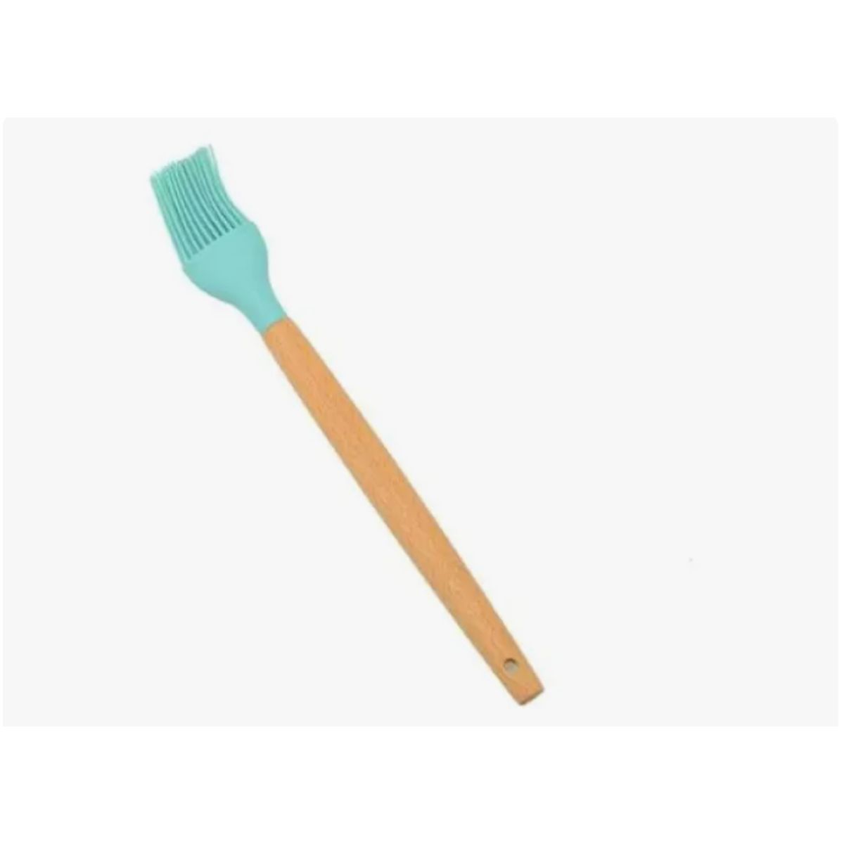 GENERICO - Brocha De Silicona Con Mango De Madera Para Cocina