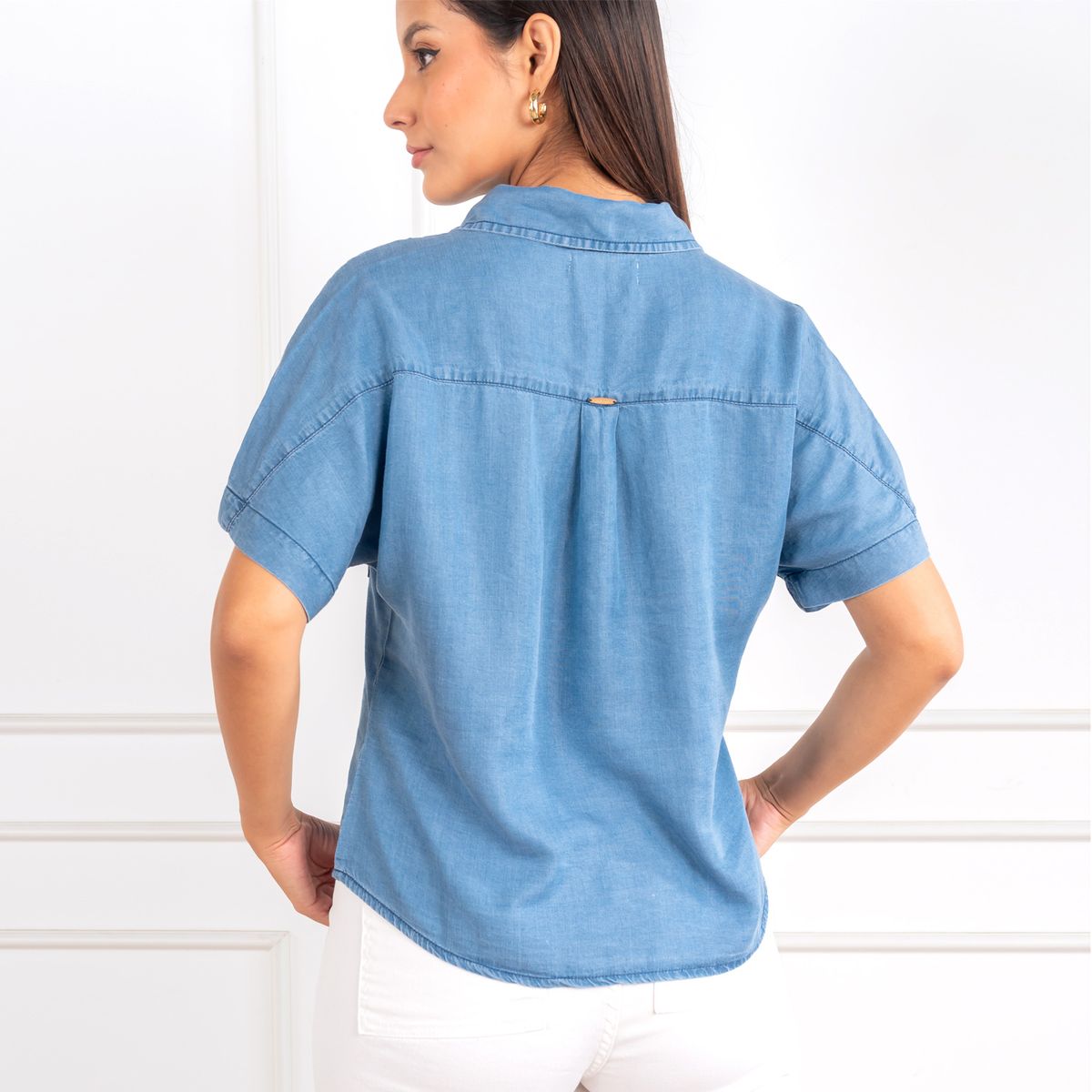 JAROLA - Blusa Denim Tencel Jarola Aitana