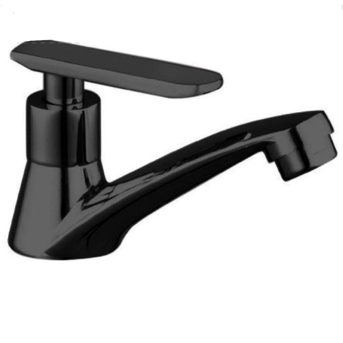 GENERICO - CAÑO PARA BAÑO NEGRO MATE