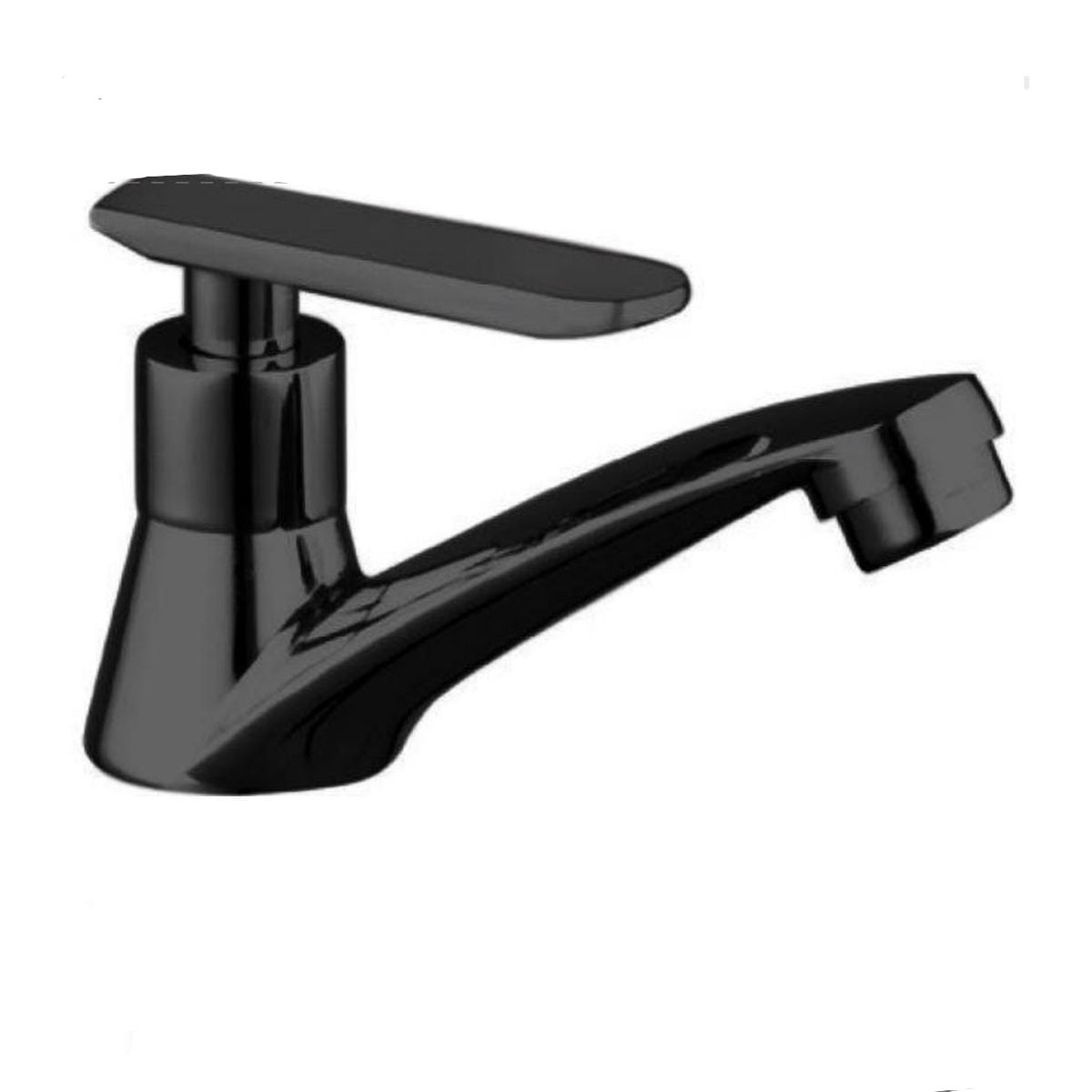 GENERICO - CAÑO PARA BAÑO NEGRO MATE