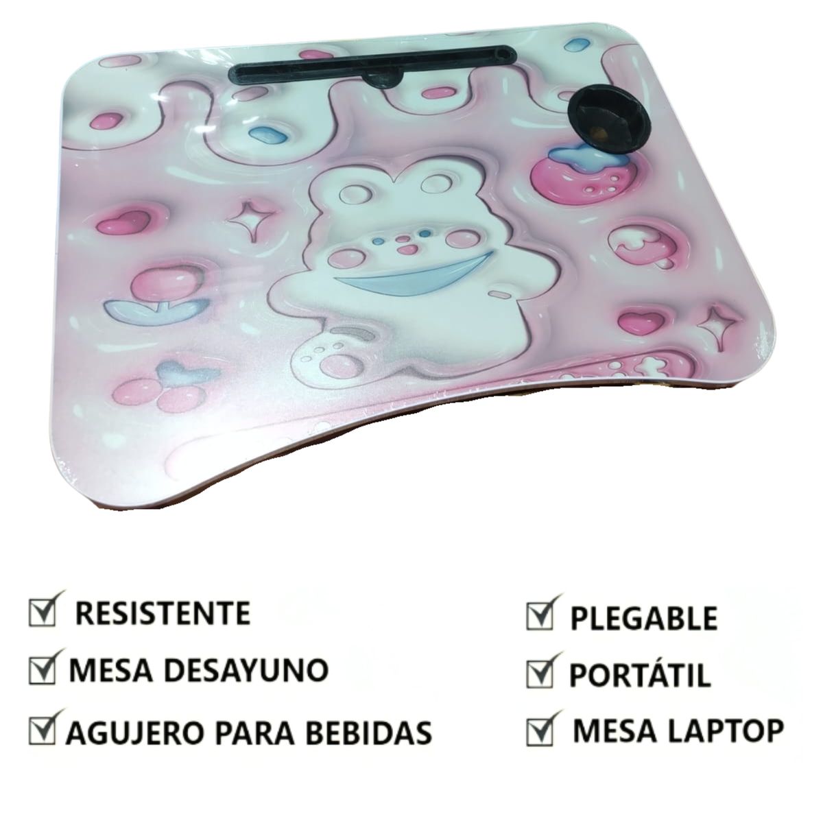 GENERICO - Mesa Para Laptop Plegable Portatil Multifuncional Conejito Kawaii
