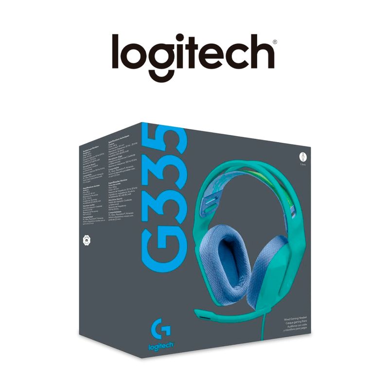LOGITECH - AUDIFONO CON MICROFONO LOGITECH G335 CON CABLE JACK 35MM MENTA