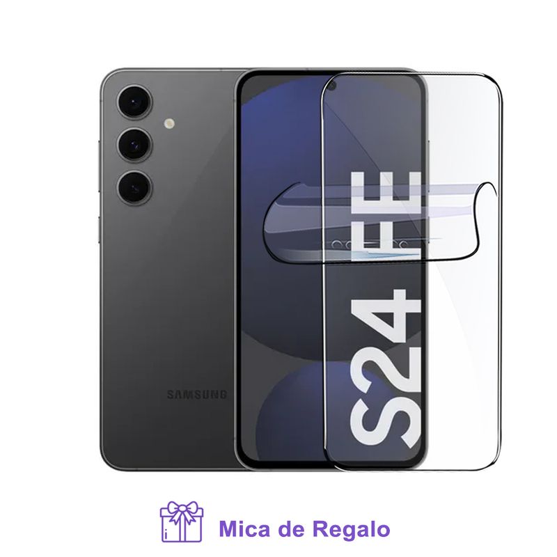 SAMSUNG - SAMSUNG GALAXY S24 FE 5G 8GB RAM 256GB ROM GRAPHITE + MICA HIDROGEL