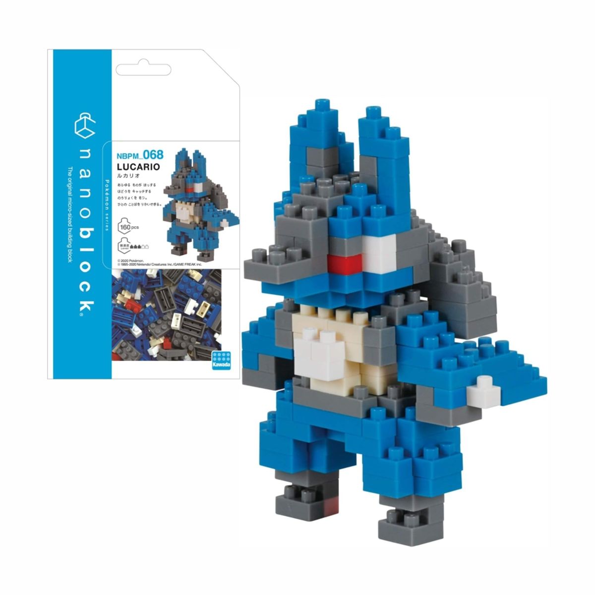 POKEMON - Pokemon Nanoblock Lucario 160 Piezas