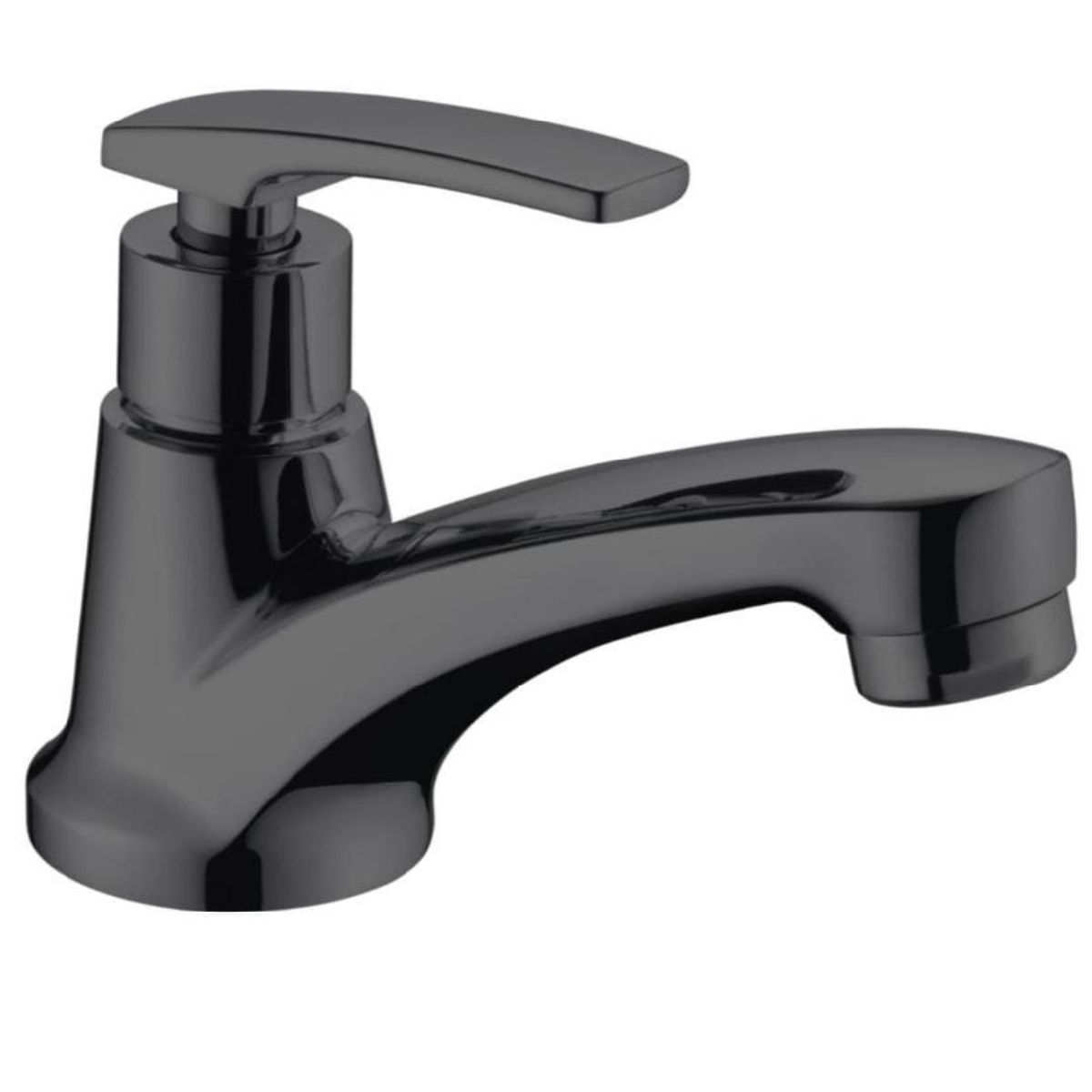 GENERICO - CAÑO PARA BAÑO NEGRO MATE