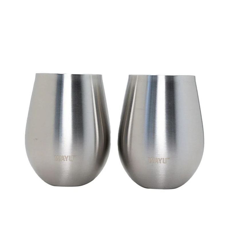 WAYU - SET 2 VASOS COCKTAIL METALICOS 500 ML WAYU