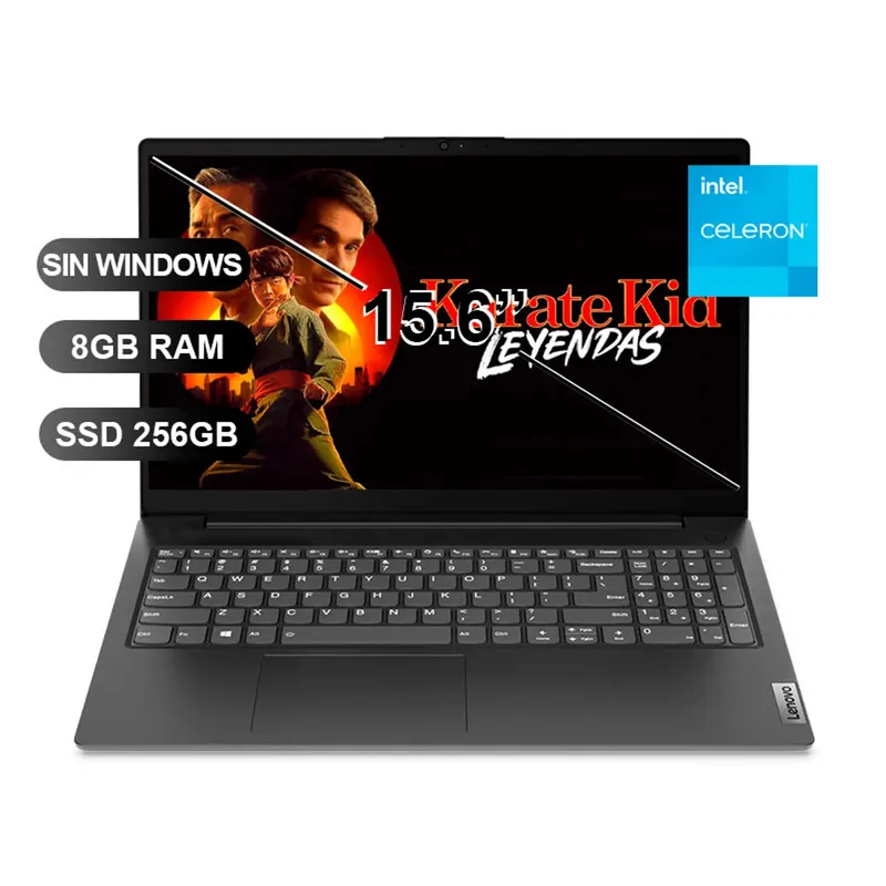 LENOVO - Laptop LENOVO V15 G2 IJL CELERON N4500 8GB RAM 256GB SSD 156 SIN WINDOWS 82QY00SALM