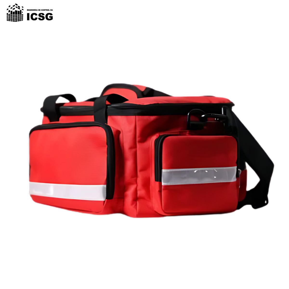 GENERICO - Maletin Primeros Auxilios Rojo Bolsa de Emergencia