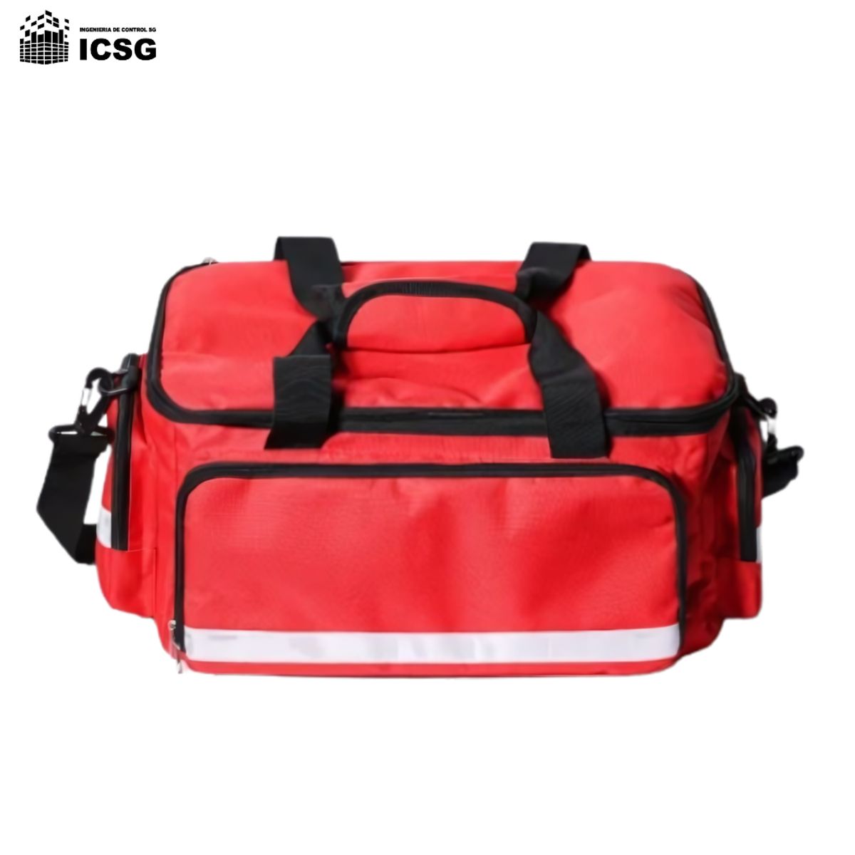 GENERICO - Maletin Primeros Auxilios Rojo Bolsa de Emergencia