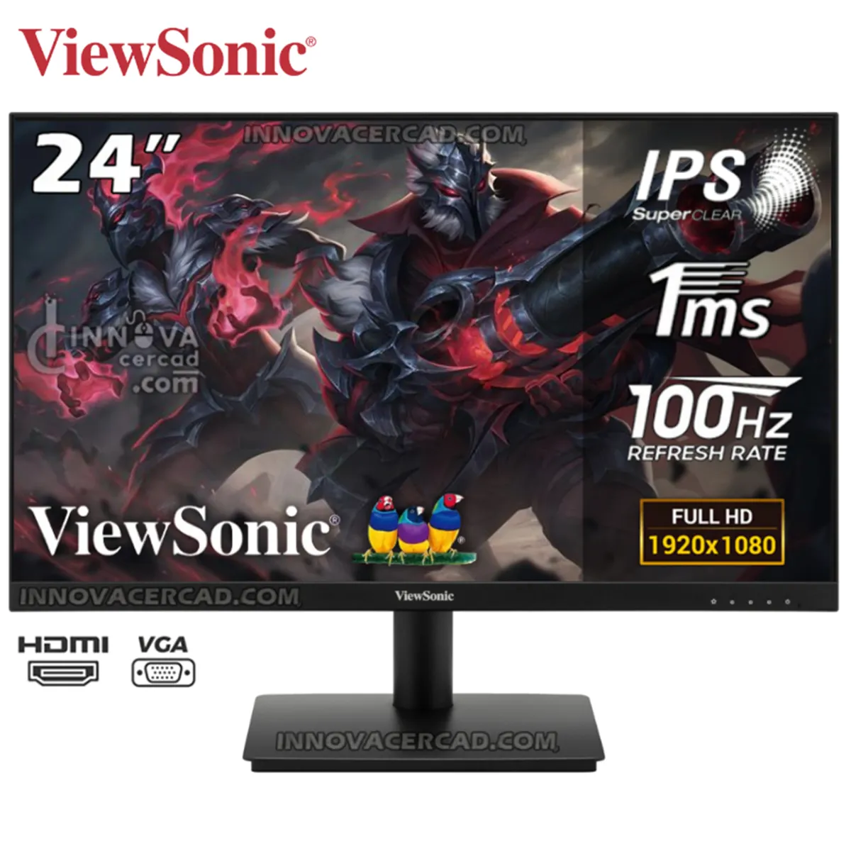 VIEWSONIC - Monitor Viewsonic VA240-H 238 IPS FHD 100Hz 1ms