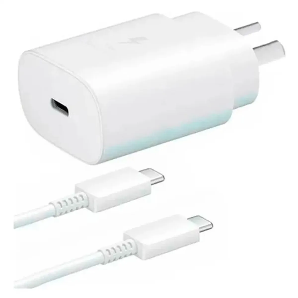 SAMSUNG - Cargador Samsung Galaxy 25W Súper Fast Charging USB C BLANCO
