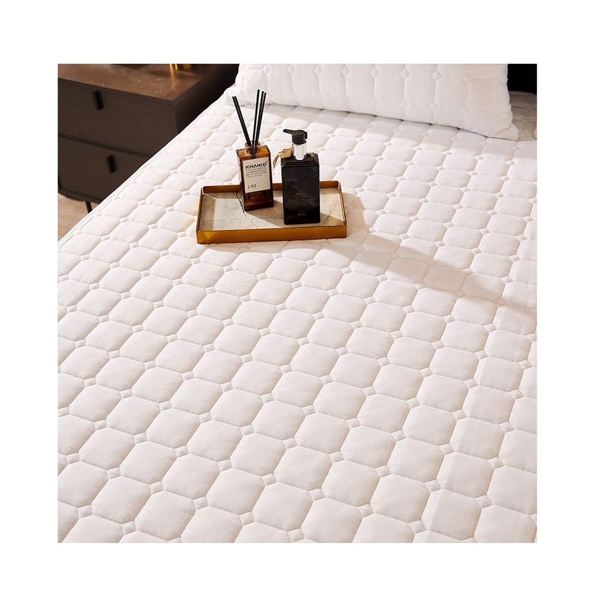 GENERICO - Protector QUEEN impermeable de colchón Funda completa acolchada