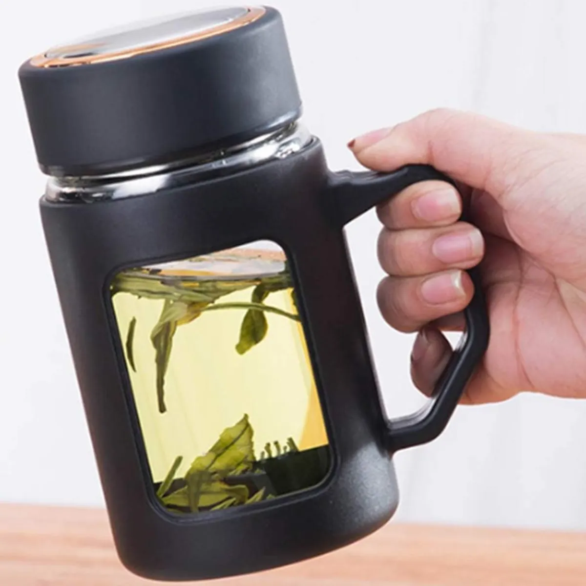 GENERICO - botella de agua con infusor de té 500 ml