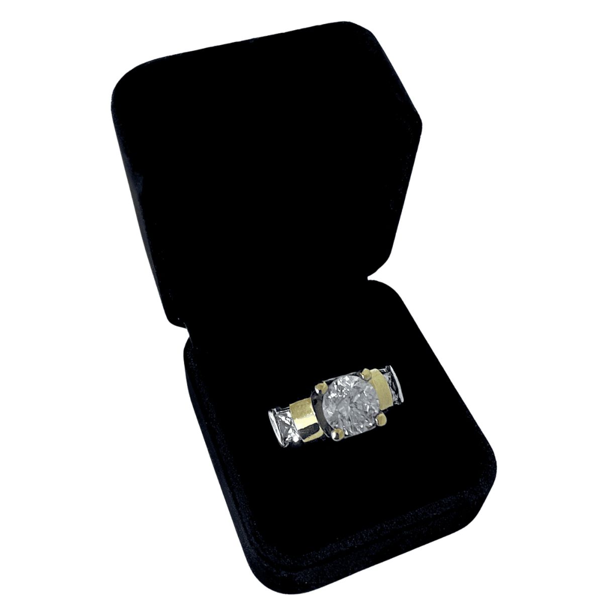 GENERICO - Anillo Mujer Lámina Oro 18k Circonita Regalo Plata 950
