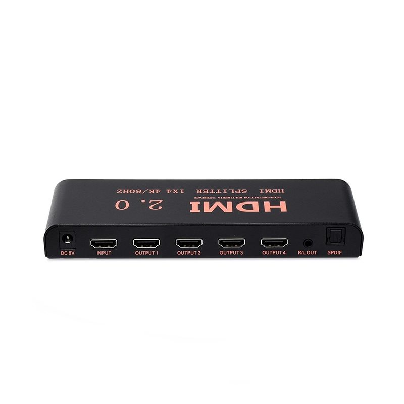 OEM - Splitter Divisor Repartidor 1Entrada 4Salidas 1X4 HDMI 2.0 4K/60Hz
