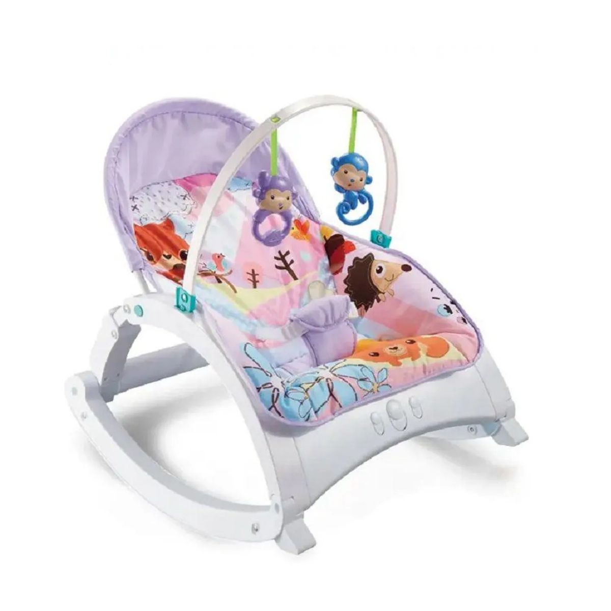 GENERICO - Silla Mecedora 3 en 1 Musical para Bebes Pink