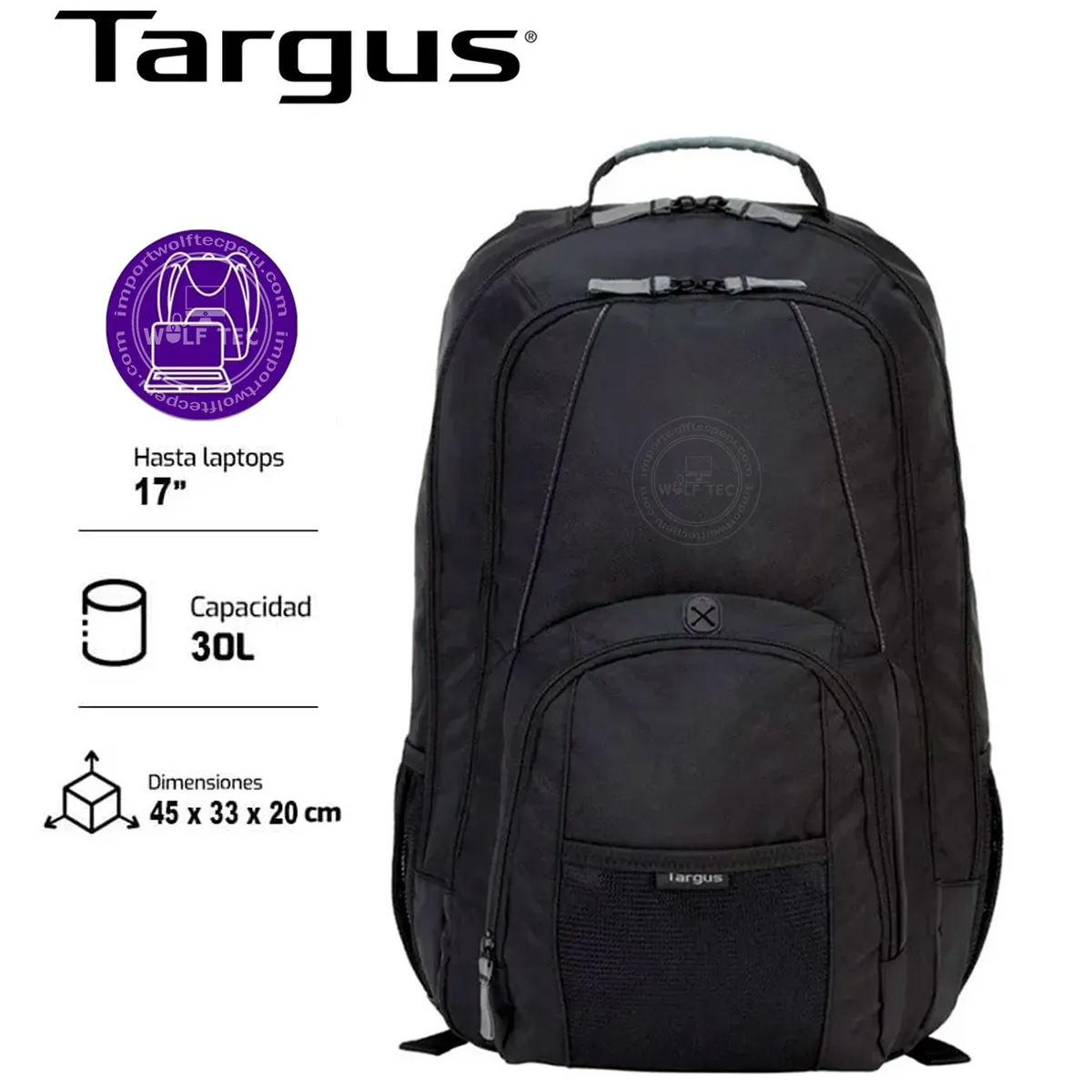 TARGUS - Mochila Para Laptop Targus Groove 17 Negro