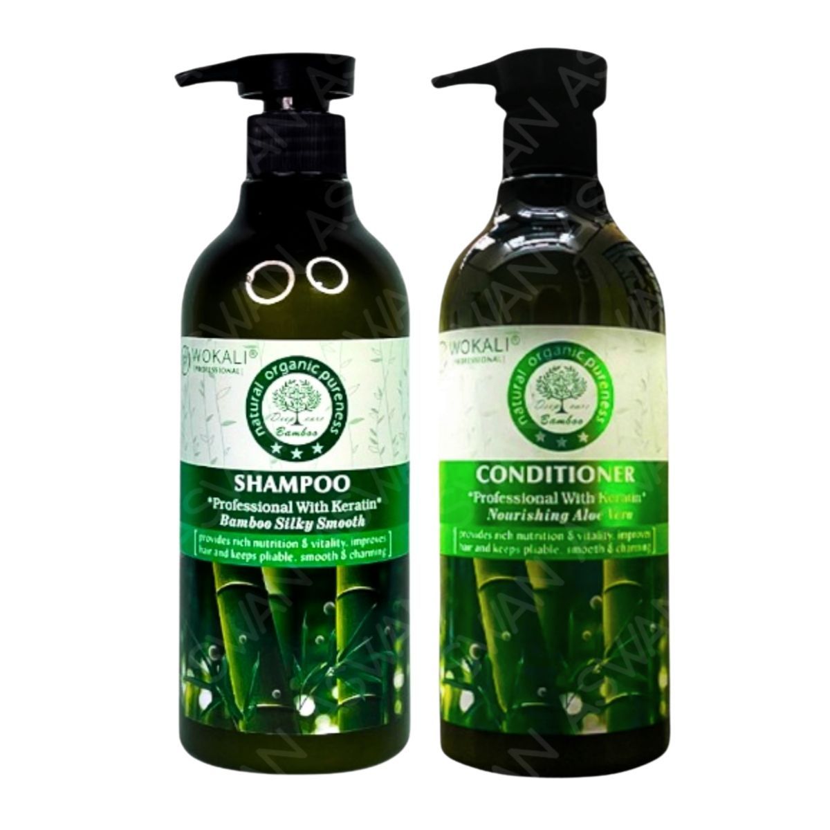 WOKALI - PACK BAMBÚ  SHAMPOO & ACONDICIONADOR 550ML - WOKALI