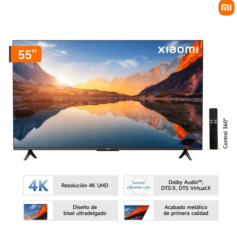 XIAOMI - TELEVISOR  XIAOMI QLED A PRO  55" UHD 4K SMART TV 2025